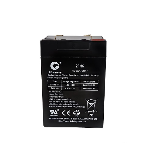 Batería de ácido de plomo sellada 4V6Ah Batería de UPS 2FM6 fabricante