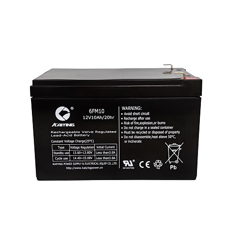 Batería de ácido de plomo sellada 12V10Ah Batería de UPS 6FM10 fabricante